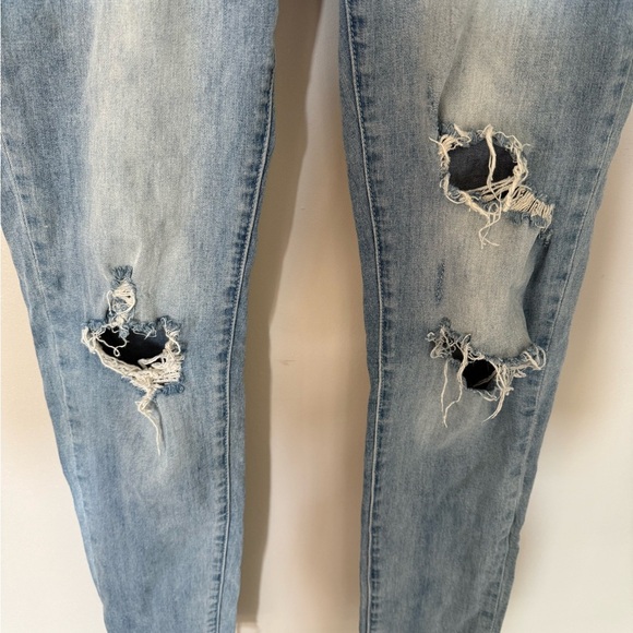 [11/29] KanCan Light Blue Distressed Boyfriend Jeans - Picture 3 of 7